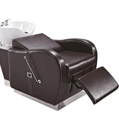 China Wholesale Modern Ceramic Shampoo Bed Sink Shampoo Chair Hair Wash Unit For Sale QZ-F963A for sale