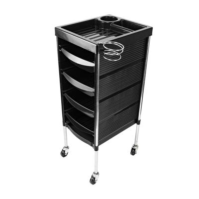 China Modern popular salon trolley hair salon plastic cabinet with wheels on promotion QZ-08S for sale