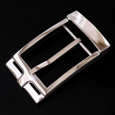 China Perforated Belt Buckle Men's Stainless Steel Head Tail Pin Buckle Pin Buckle Single Clip Pin Buckle Pure Steel Head Belt Buckle for sale