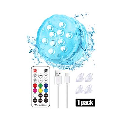 China LANDSCAPE Rechargeable Underwater RGB USB USB Pool Fill Lights with Suction Cups for sale