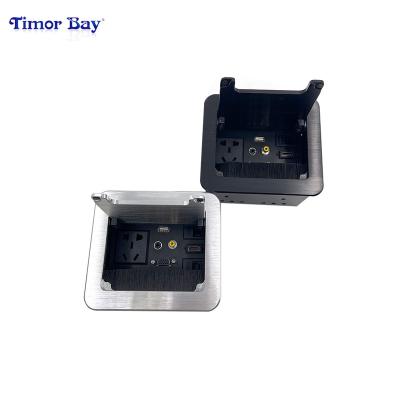 China Table Outlets Flip Up Power Socket Flip Up Multiple Power Data Socket Box Smart Easy Desktop Installation for sale