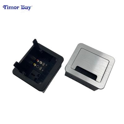 China Easy Flip Up Power Socket Flip Up Video Audio Conference Table Socket Installation Socket for sale