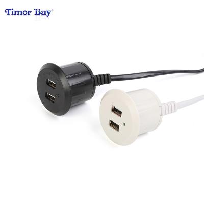 China Easy Installation Professional Quick Charging USB Smart Power Charger USB Plug Embedded Wall Outlet for sale