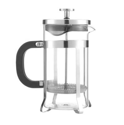 China Amazon Sustainable Hot Selling 3 Capacity Clear Coffee Maker Stainless Steel Glass French Press For Indoor And Outdoor for sale