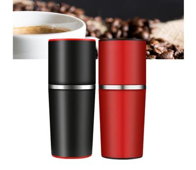 China Viable Manual Hand Crank Coffee Bean Grinder Red Color Mini Multifunctional Coffee Grinder for sale