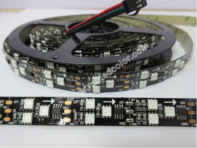 China Schwarzes geführter Streifen ws2811 digitaler rgb führte Pixelstreifenlicht zu verkaufen