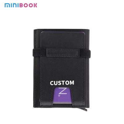 Chine Modèles de mélange à faible MOQ Porteur de carte avec argent Pocket Pop Up Wallet RFID Blocage Slim Metal Bank Carte porte-monnaie à vendre