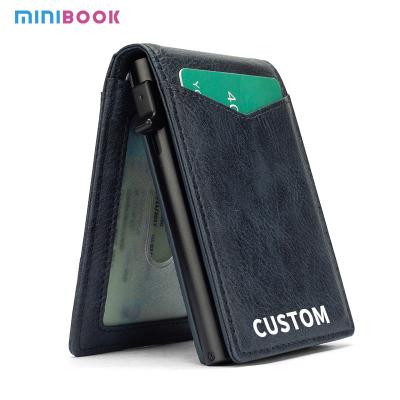 China Aluminum Custom Logo Credit Card Holder for Men's Minimalist Business Style and Gifts for sale