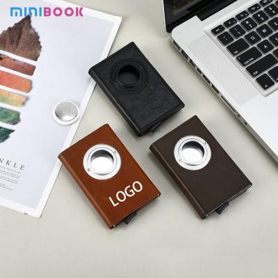 China Rfid Blocking Metal Man Smart Wallet Card Holder With Money Clip Package Weight 0.1kg for sale