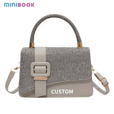 China Korean Style PU Leather Woman Crossbody Bag with Polyester Lining and Single Strap for sale