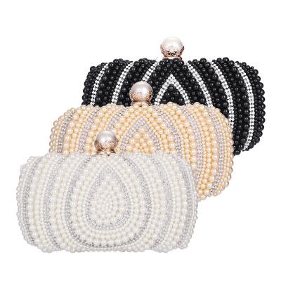 China Custom Logo Avaliable Ladies Top Beaded Rhinestone Clutch for Beach Party Bridal Bags for sale