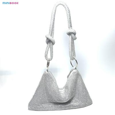 Cina Minibook Fashion Design Clutch Messenger Shoulder Bag con Strass Dinner Handbag in vendita