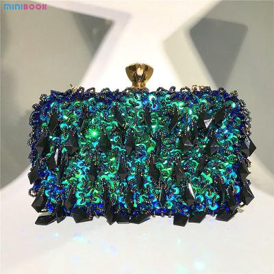 Cina Stylish Sequins Clutch Purse for Ladies Party Luxury Style Wedding Beads Bag in vendita