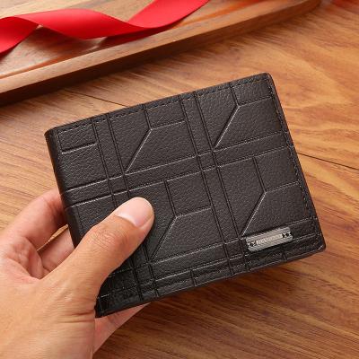 China Polyester Lining Classic Men Wallets Short Fashion Coin Pocket Card Holder Male Purse for sale