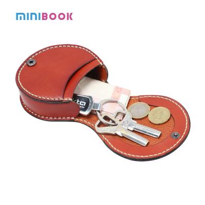 China Female Mini Wallets and Purses with Keyring OEM/ODM Custom Genuine Leather Coin Purse for sale