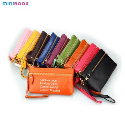 China Custom Design Minibook Wallet Vintage Style Multi-Function PU Leather Card Holder for sale