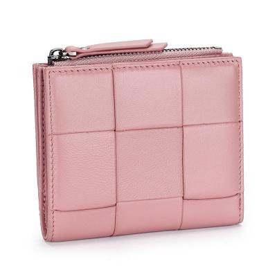 China Daily Used Genuine Leather Rfid Blocking Zipper Wallet for Women's Essential Items for sale