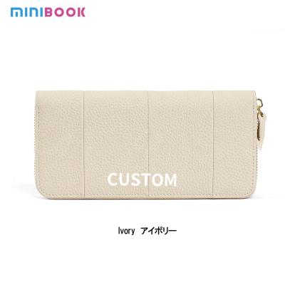 中国 Long Wallet Length Lady Clutch Wallet with Large Capacity and Genuine Leather Material 販売のため