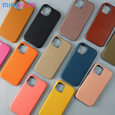 Chine La vie quotidienne en cuir authentique couleur mode caméra revêtement couverture pour iPhone 14 13 Pro Max à vendre