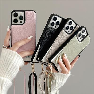 China Support wireless charge Mobile Figurine Statue for Iphone 33cm Luxury Vegan Leather Case for sale