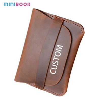 China Classic Style Bifold Wallet Made of Genuine Leather with Card Slots and Pocket for sale