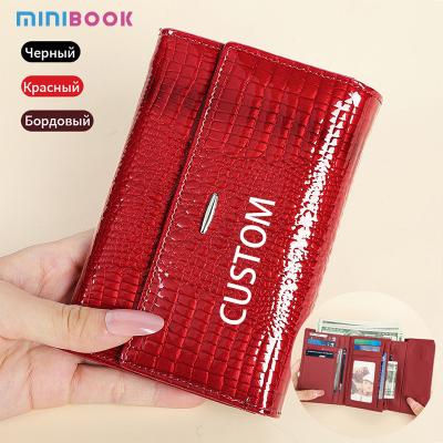 China Customizable Ladies Anti-Theft Leather Wallet with Zipper Pocket and Card Holder for sale