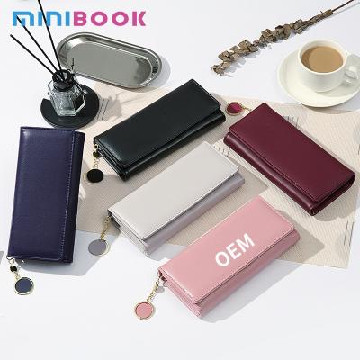 China Main Material PU Women's Leather Wallet Style Fashion Long Wallet with Large Capacity for sale