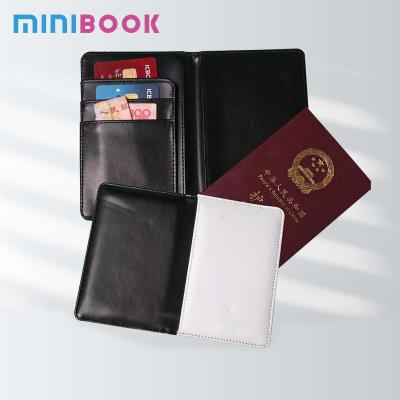 China Others Pattern Type Blank Sublimation Travel Passport Holder with PU Leather Material for sale