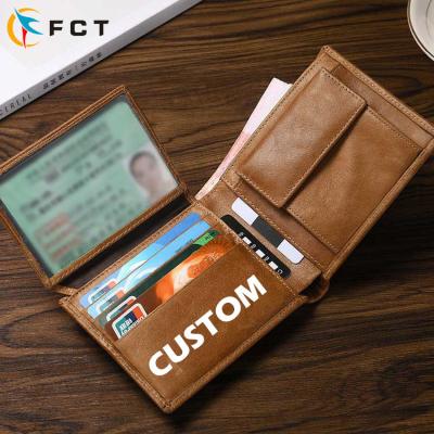 China Men's RFID Leather Wallet with Smart Design and Other Pattern Type in Genuine Leather for sale