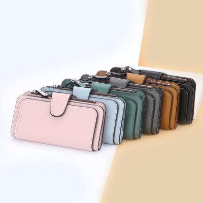 China Retro Pattern Type Women Long Wallets Double Zipper Clutches for Multifunction Wallets for sale