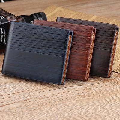 China Anti-Scratch Function PU Leather Men's Short Wallet with Passport Holder and Coin Purse for sale