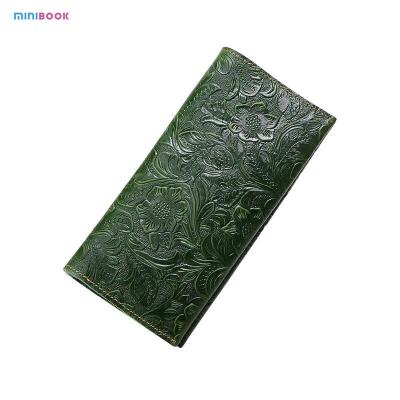 China Daily Life Wallet Length Long Women Leather Wallet With Clear PVC Windows And Material for sale