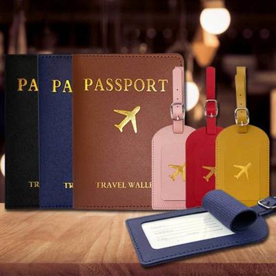 中国 Low MOQ Mix Models Vegan Leather Passport Holder and Suitcase Tag for Smooth B2B Travel 販売のため