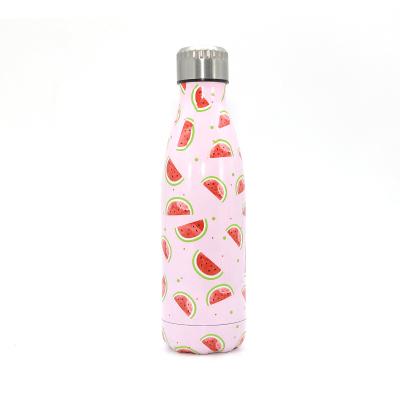 China Best Selling Stocked 500ml Sublimation Cola Shape Sport Vacuum Water Bottle With Custom Color for sale