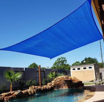 China 130g PE Sand 3*4m (10*12ft) Net Rectangle Sun Shade Sail Outdoor UV Block PE 130g For Outdoor Patio Garden for sale