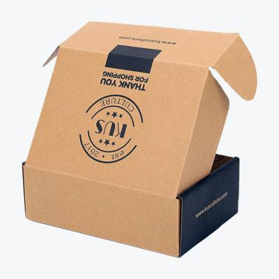 China Custom Recycled Materials Apparel Fold Kraft Paper Mailer Box Packaging Corrugated Shipping Cardboard Biodegradable Mailer Box for sale