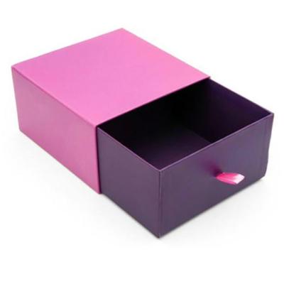 China Recycled Materials Customized Logo Small Pull Out Ribbon Packaging Fancy Green Box Drawer Hard Cardboard Style Slipping Paper Gift Box for sale