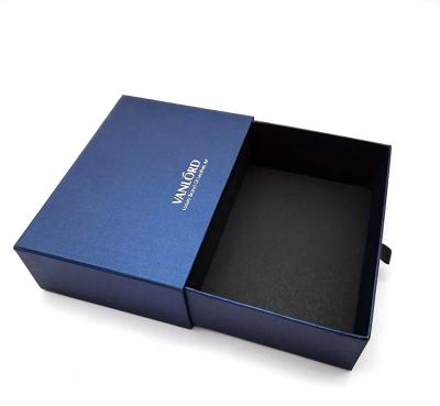 China Recycled Materials Custom Printing Hard Rigid Cardboard Luxury Slide Box With Ribbon Rope Gift Sleeve Drawer Box Packaging for sale