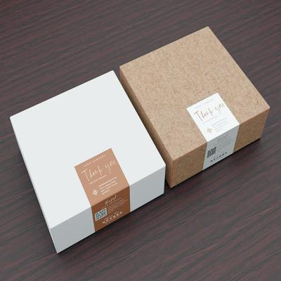 China Custom Fancy Waterproof+Eco-friendly Kraft Paper Sticker Self Adhesive Label For Box for sale