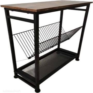 China The other product new 2021 is on the shelf metal storage affordable wood top coffee table for sale