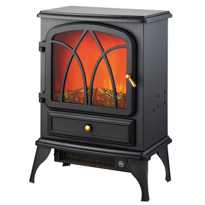 China New Design Hotel Freestanding Simulated Flame Effect Electric Fireplace Stove for sale