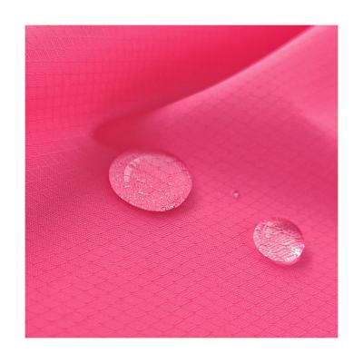 China UE00263BJ waterproof 100%P PU coated polyester to rhomboid polyester pongee fabric for sale