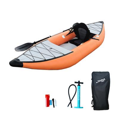 China Enjoy Wonderful Surfing Experience 2021 Newly Designed Paddle Drop Stitch Inflatable Kayak Inflatable Fishing Kayaks for sale