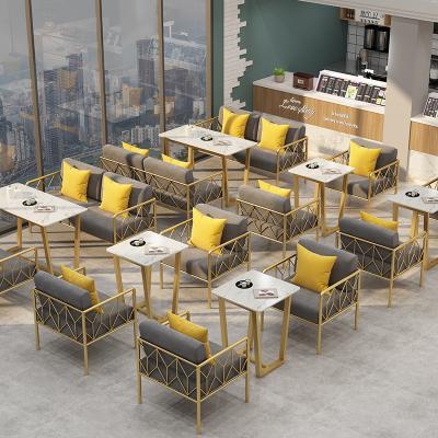 China Modern Apartment Hotel Bar Cafe Restaurant Indoor Dining Furniture Sets Sofa Sets Chairs and Tables Set GUA for sale