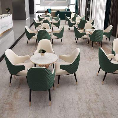 China Modern Modern Hotel Apartment Office Building Lounge Lobby Lounge Furniture Sets Tables Leisure Marble Chairs Sofa Set Custom GUA for sale