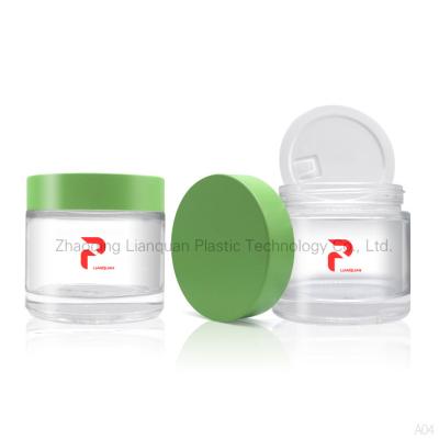 China Cosmetic Glass Jar With Lid Face Cream Jar Skin Care Glass Round Body Scrub Cream Cosmetic Jar for sale