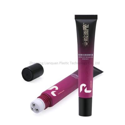 China Cosmetic D19 Eye Cream Soft Tube With Massage Roller Ball for sale