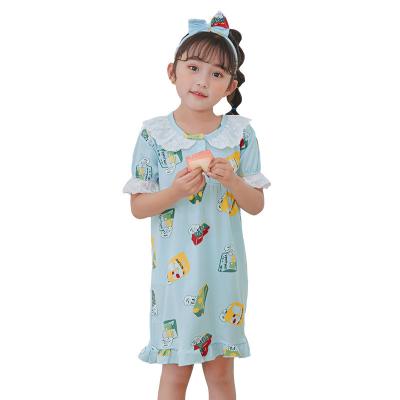 China Wholesale Hot Pajamas QUICK DRY Nightgowns Wholesale Hot Girls Summer Dress Kids Nightgown Girls Sleep Dress Cute Sleeping Dress Lovely for sale