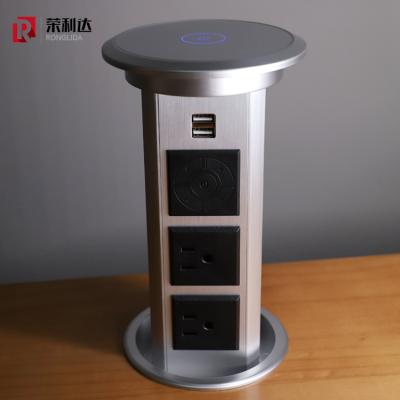 China Wireless Charging USB Music Player / Smart Kitchen Worktop Pop Up Electric Sockets Switches for sale