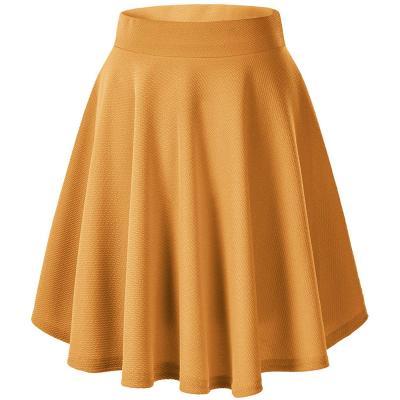 China Shinesia Women Anti-Static Skirts Plus Size Mid Waist Solid Color Fashion Party Office Elastic Formal Comfortable Comfortable Casual Skirt for sale